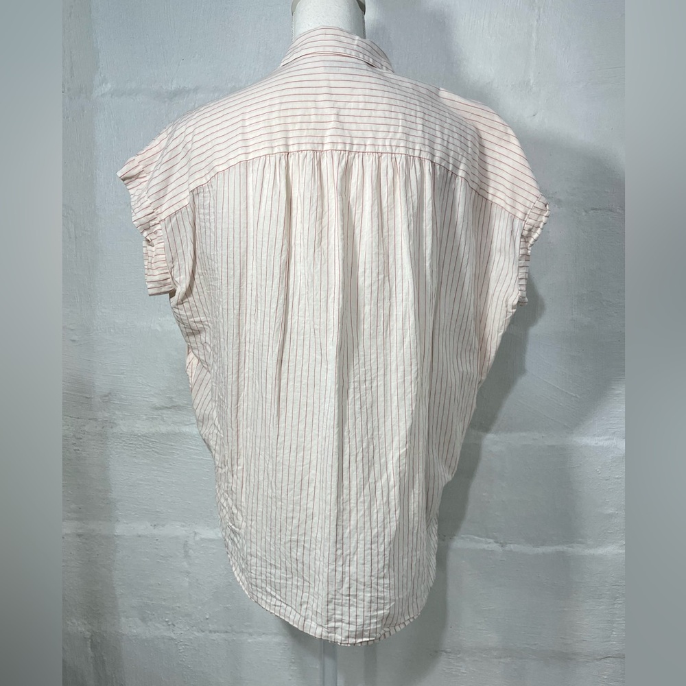 MADEWELL STRIPE BUTTON TOP - Picture 12 of 16